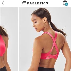 Hot pink Small Fabletics sports bra